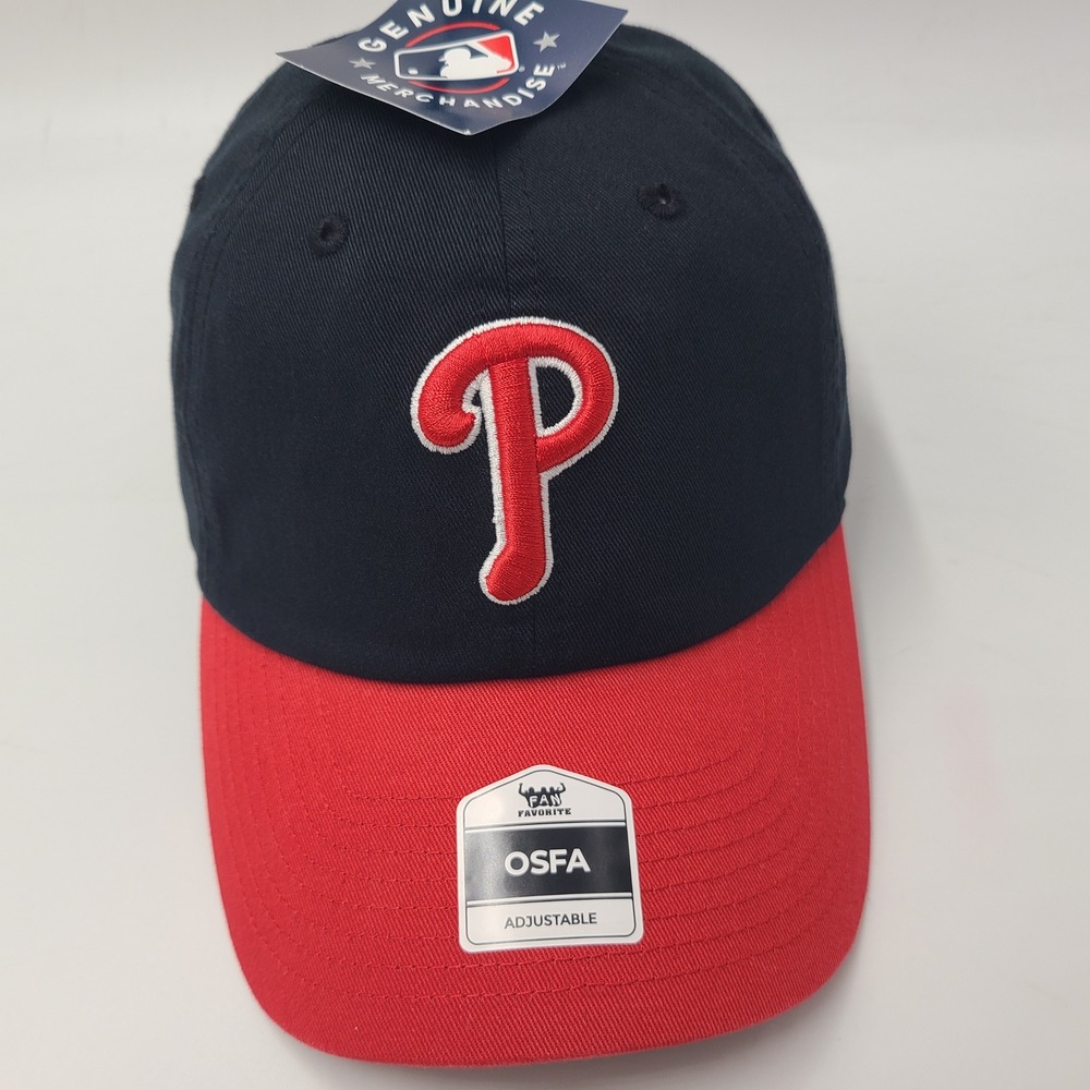 Philadelphia Phillies Hat Strapback Fan Favorite Clean Up Black Red MLB Baseball